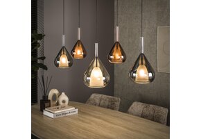 Hoyz Collection - Hanglamp Wings 5-lichts - Zwart