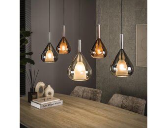 Hoyz Collection - Hanglamp Wings 5-lichts - Zwart