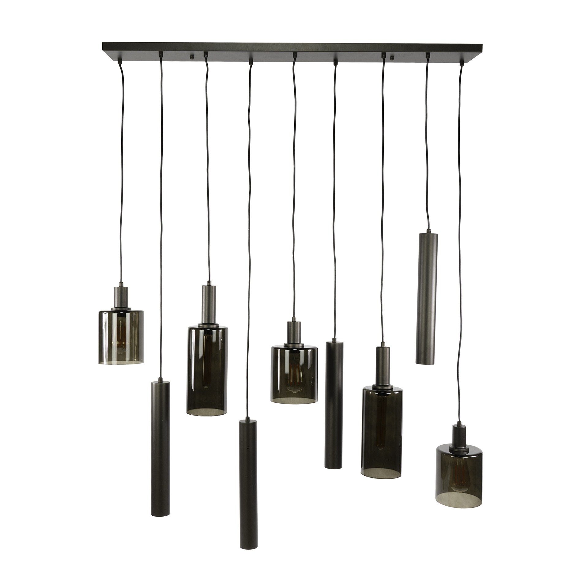 Hoyz Collection - Hanglamp Sepiora 5+4-lichts - Sienna Bruin