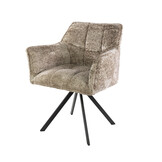 Hoyz Collection - Armstoel Raster Draaibaar Verpakt Per 2 - Alura Zand