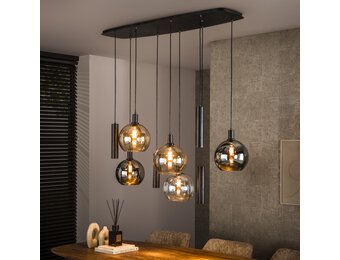 Hoyz Collection - Hanglamp Sfera Tricolore 5+4-lichts - Artic Zwart