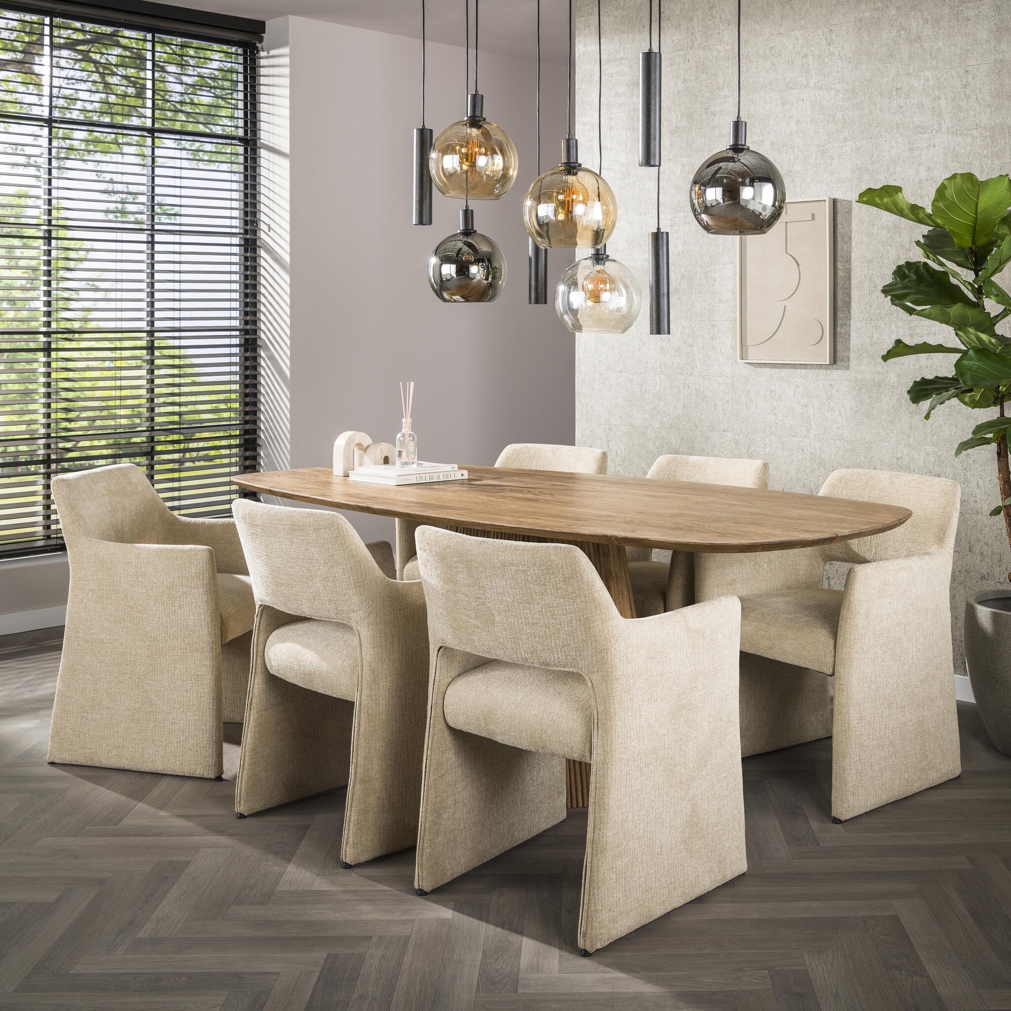 Hoyz Collection - Hanglamp Sfera Tricolore 5+4-lichts - Artic Zwart