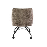 Hoyz Collection - Armstoel Raster Wieltjes Verpakt Per 2 - Hoven Champagne