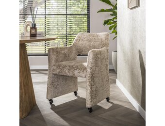 Hoyz Collection - Armstoel Forma Elite Wieltjes Verpakt Per 2 - Alura Zand