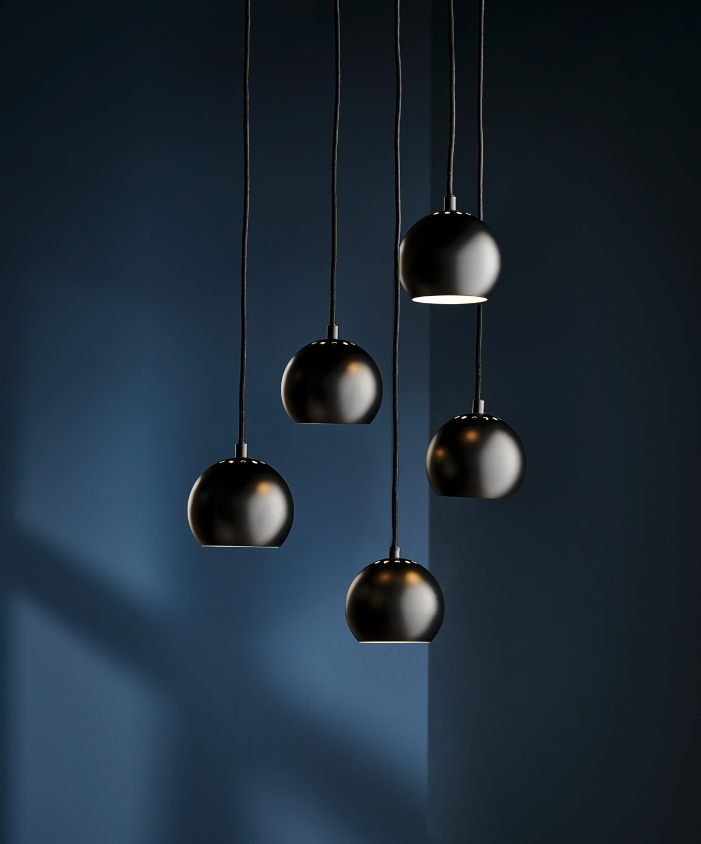 Frandsen - Hanglamp Ball - Zwart - 18x18x15cm