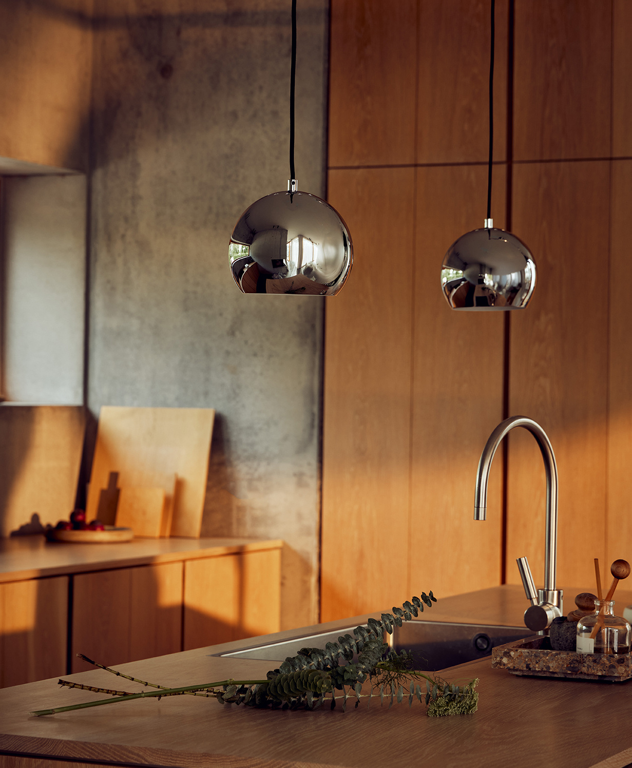 Frandsen - Hanglamp Ball - Zilver - 18x18x15cm