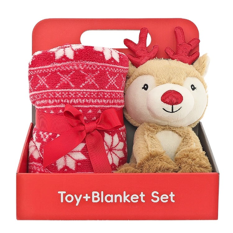 Unique Living - Giftbox Jerry Reindeer - 23cm - Multikleur