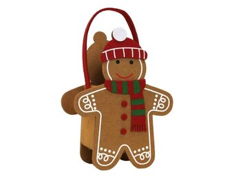 Unique Living - Giftbag Xmas - 16,5x9x23cm - Multikleur