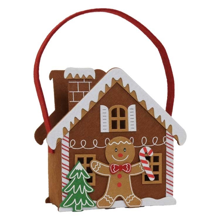 Unique Living - Giftbag Xmas - 18,5x7,5x18cm - Multikleur
