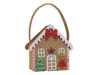 Unique Living - Giftbag Xmas - 18,5x7,5x18cm - Multikleur