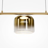 Maytoni - Hanglamp Spirito - Goud - 80x18x220 cm