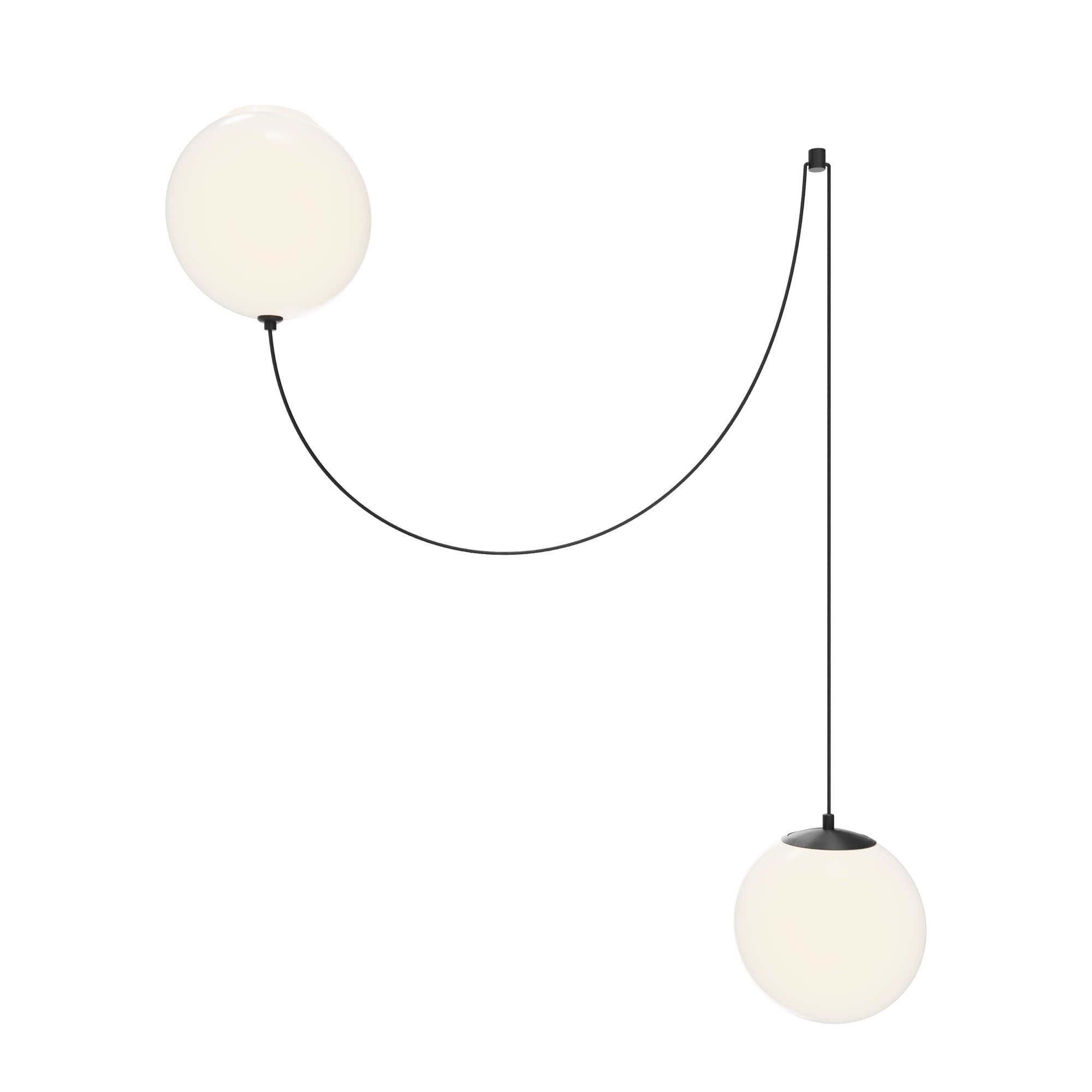 Maytoni - Hanglamp Twins - Zwart - 20x20x300 cm
