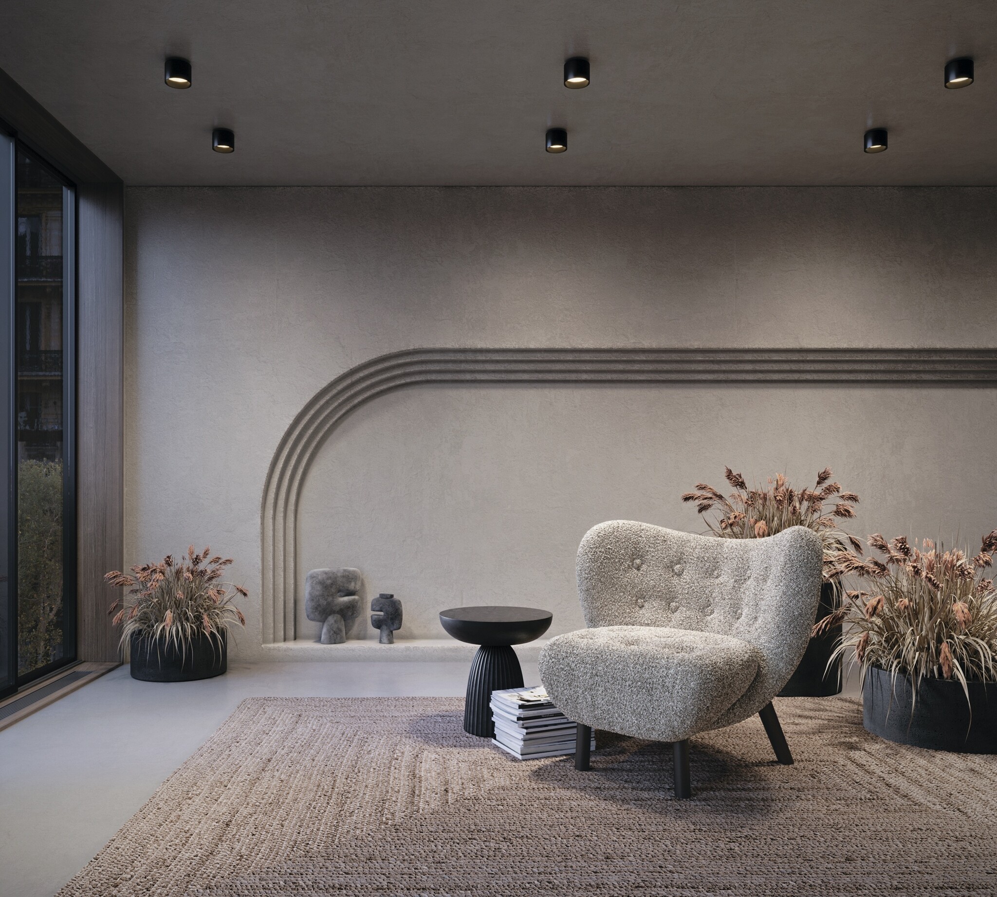 Maytoni - Plafondlamp Planet - Zwart - 10x10x9.2 cm