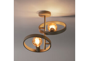 Hoyz Collection - Plafondlamp Hover 2-lichts - Beige