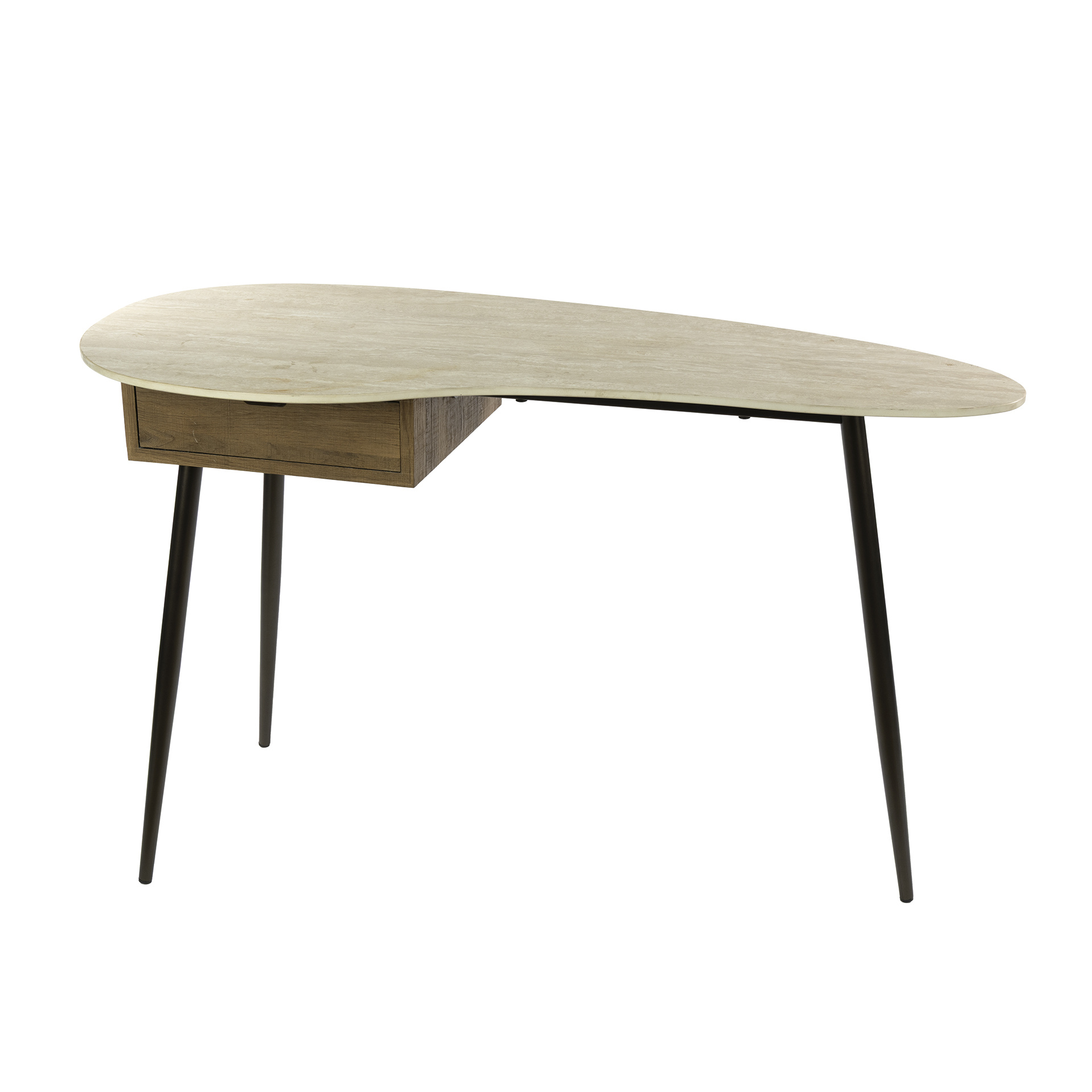 Hoyz Collection - Kaptafel Travino 1 Lade - Keramiek Travertin