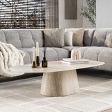 Hoyz Collection - Salontafel Centro 135cm - Keramiek Travertin