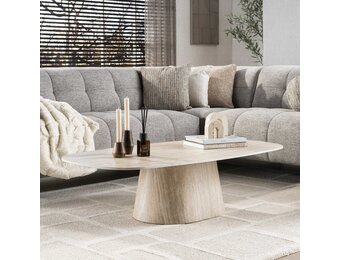 Hoyz Collection - Salontafel Centro 135cm - Keramiek Travertin