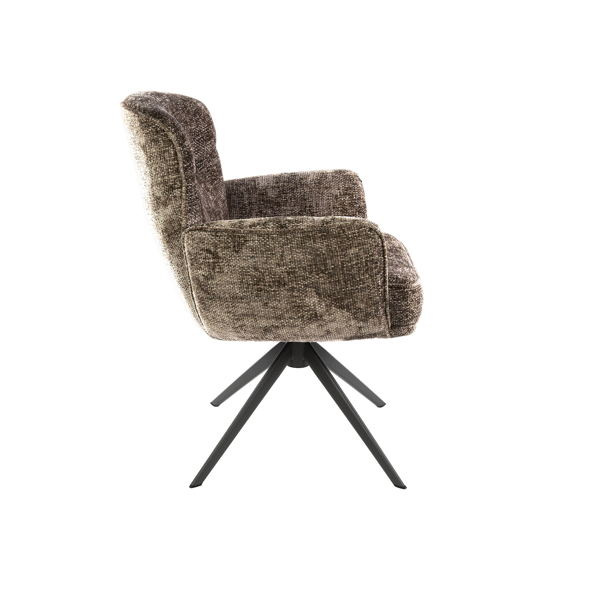 Hoyz Collection - Armstoel Forza Draaibaar - Set van 2 - Hoven Champagne