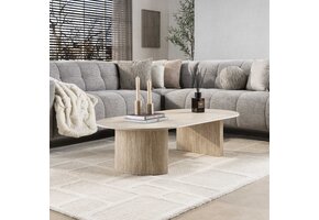 Hoyz Collection - Salontafel Romano Arch 135cm - Keramiek Travertin