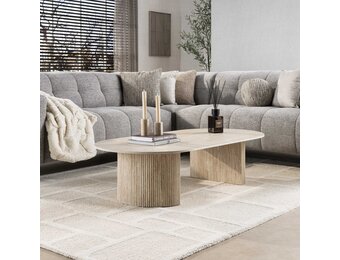 Hoyz Collection - Salontafel Romano Arch 135cm - Keramiek Travertin