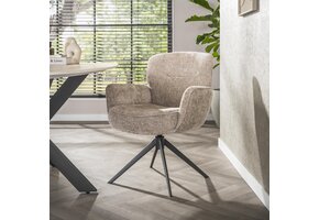 Hoyz Collection - Armstoel Forza Draaibaar - Set van 2 - Hoven Zand