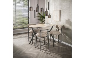 Hoyz Collection - Bartafel Romano Deens Ovaal 140cm - Keramiek Travertin