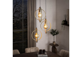 Hoyz Collection - Hanglamp Turn Around Getrapt 3-lichts - Beige