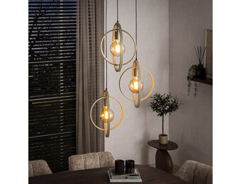 Hoyz Collection - Hanglamp Turn Around Getrapt 3-lichts - Beige