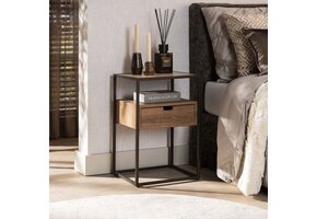 Hoyz Collection - Nachtkastje Cassetto 1 Lade - Keramiek Travertin