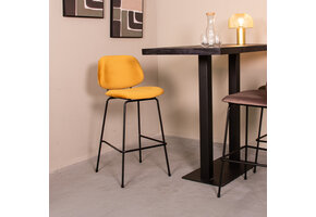 LABEL51 - Barstoel Bello - Oker - 53x46x105cm - Set van 2