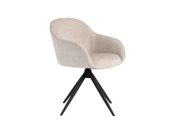 LABEL51 Eetkamerstoel Fiby - Naturel - 60x80x62 cm - Set van 2