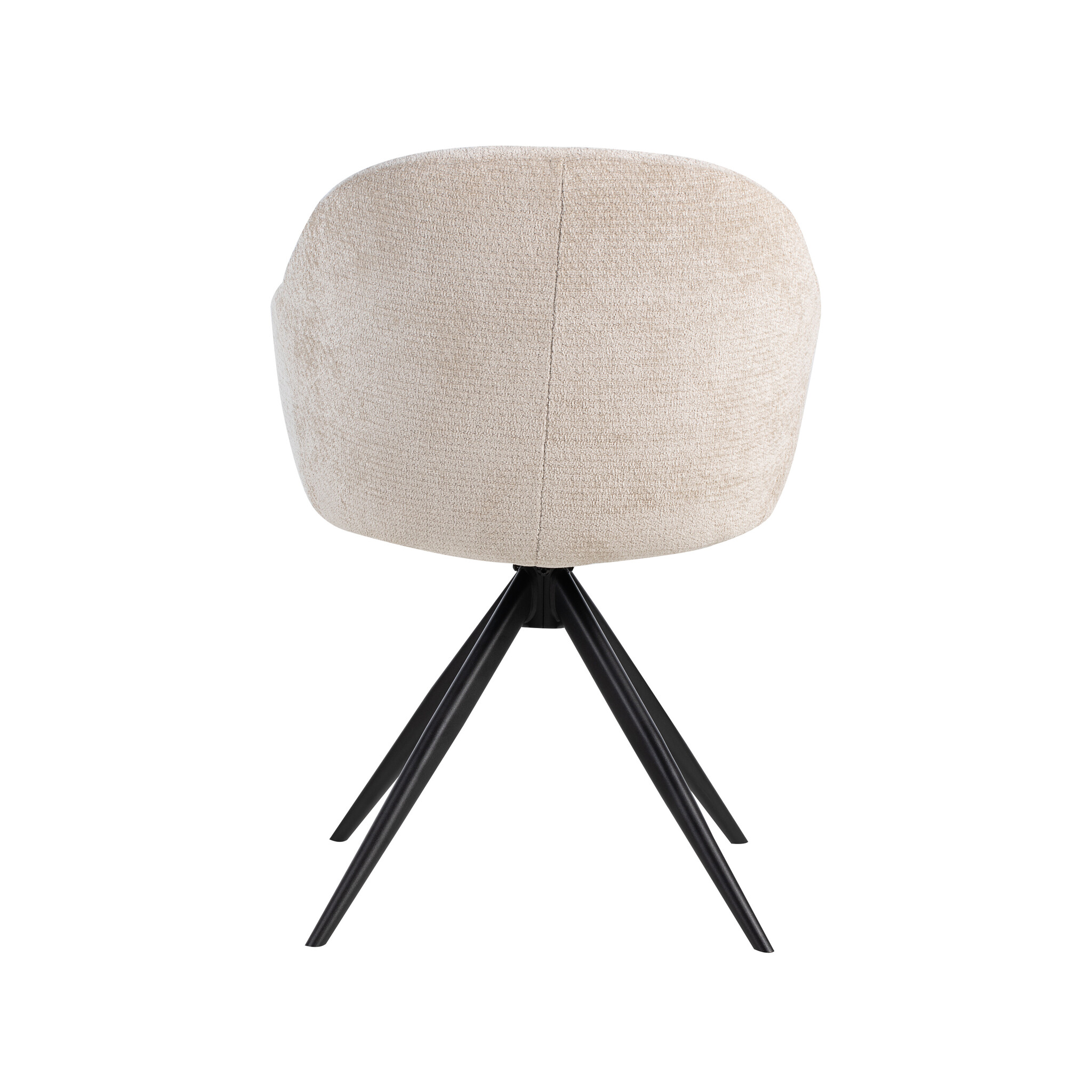 LABEL51 - Eetkamerstoel Fiby - Beige - 62x60x80cm - Set van 2