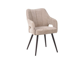 LABEL51 Eetkamerstoel Stan - Clay - 51x81x59 cm - Set van 2