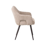 LABEL51 Eetkamerstoel Stan - Clay - 51x81x59 cm - Set van 2