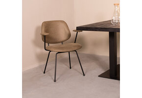 LABEL51 - Eetkamerstoel Rivano - Moss - 58x62x83cm - Set van 2