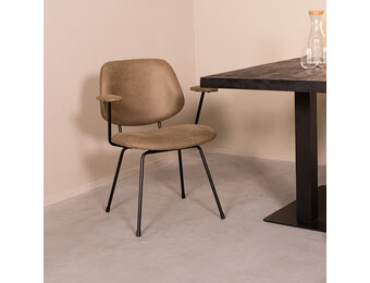 LABEL51 Eetkamerstoel Rivano - Moss - 51x83x58 cm - Set van 2