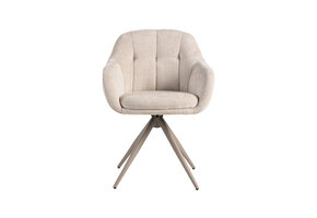 LABEL51 Eetkamerstoel Esma - Naturel - 50x80x62 cm - Set van 2