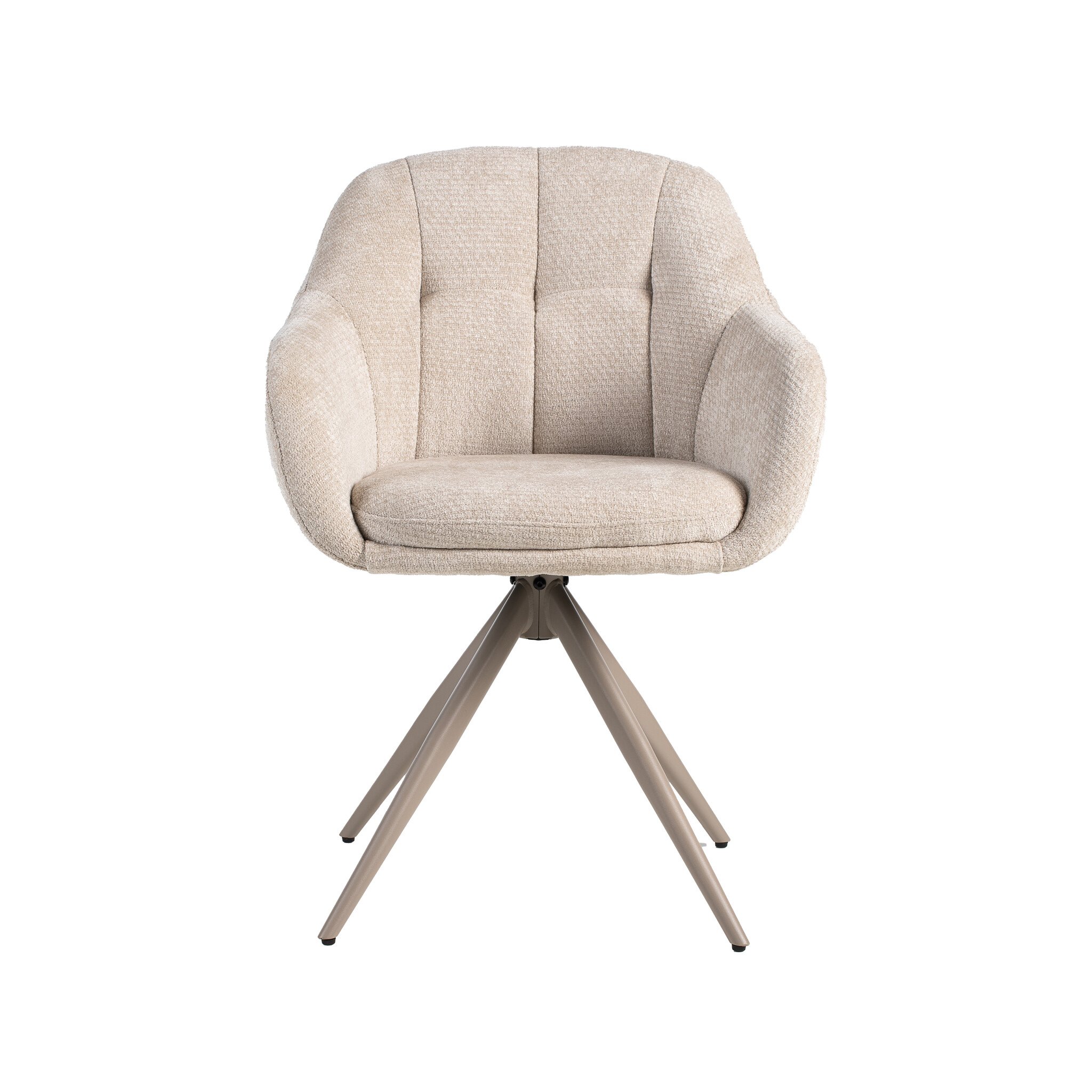 LABEL51 Eetkamerstoel Esma - Naturel - 50x80x62 cm - Set van 2