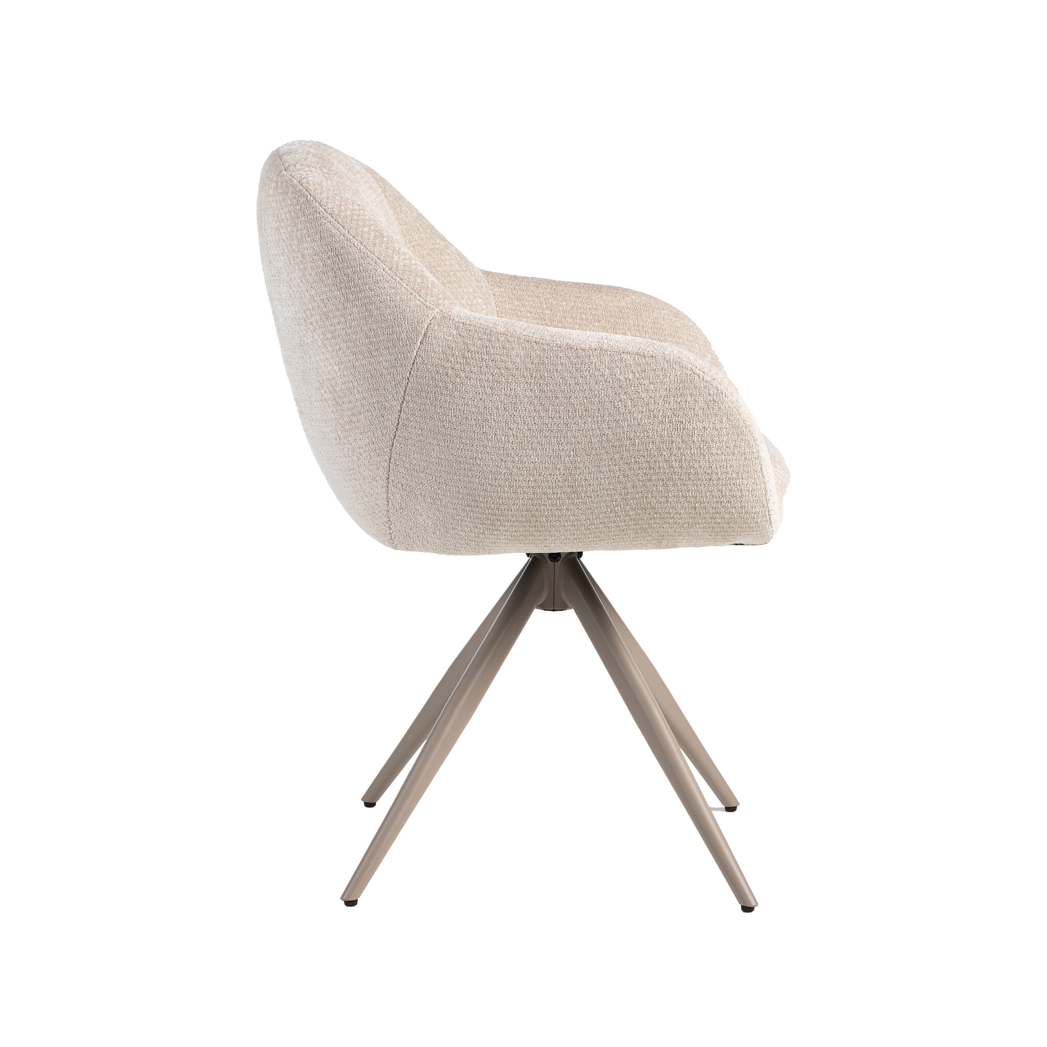 LABEL51 Eetkamerstoel Esma - Naturel - 50x80x62 cm - Set van 2