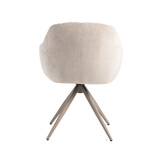 LABEL51 Eetkamerstoel Esma - Naturel - 50x80x62 cm - Set van 2