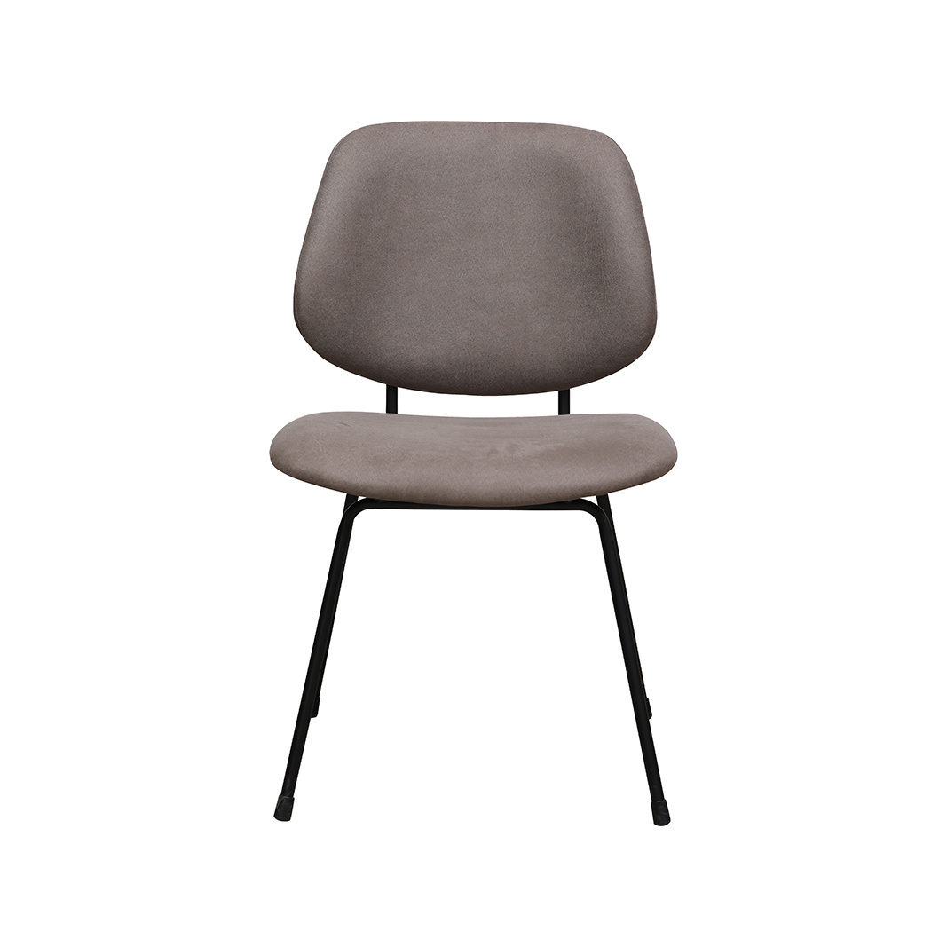 LABEL51 - Eetkamerstoel Bello - Taupe - 58x47x82cm - Set van 2
