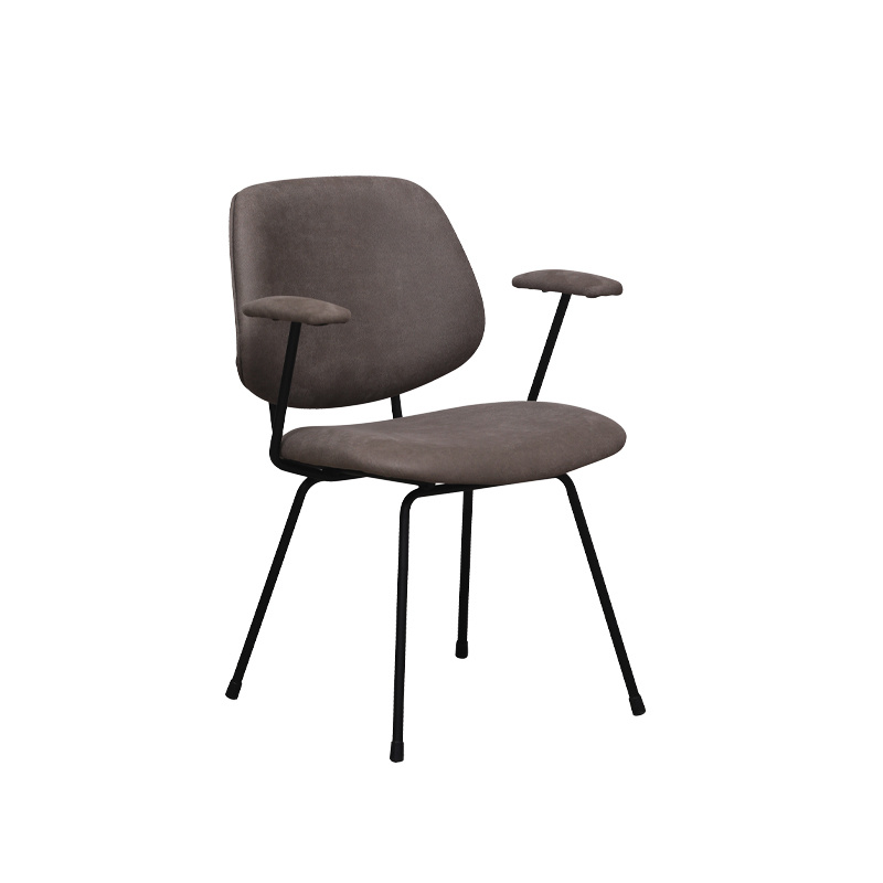 LABEL51 Eetkamerstoel Rivano - Taupe - 62x82x58 cm - Set van 2