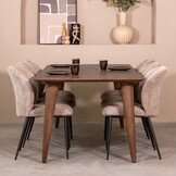 LABEL51 - Eetkamertafel Fly - Bruin - 90x160x76cm