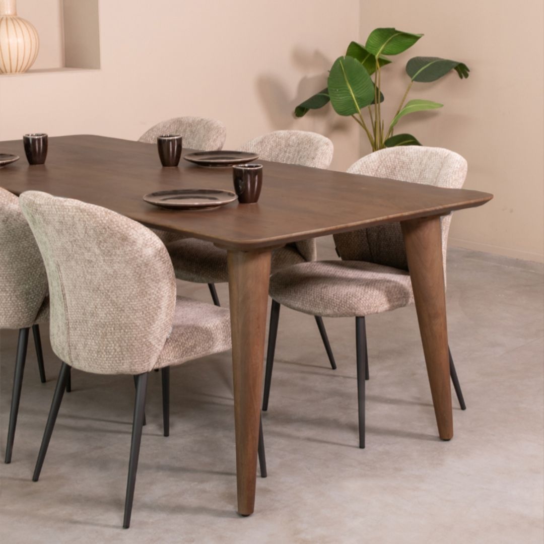LABEL51 - Eetkamertafel Fly - Bruin - 90x160x76cm