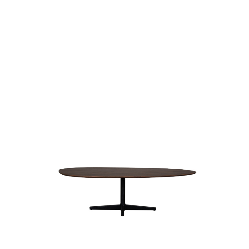 LABEL51 Eetkamertafel Rosie - Espresso - Organisch - 180x100x76 cm