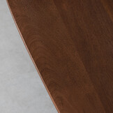 LABEL51 Eetkamertafel Rosie - Espresso - Organisch - 180x100x76 cm