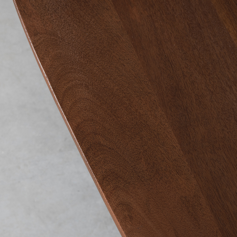 LABEL51 Eetkamertafel Rosie - Espresso - Organisch - 180x100x76 cm