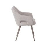 LABEL51 - Eetkamerstoel Stan - Beige - 59x60x81cm - Set van 2