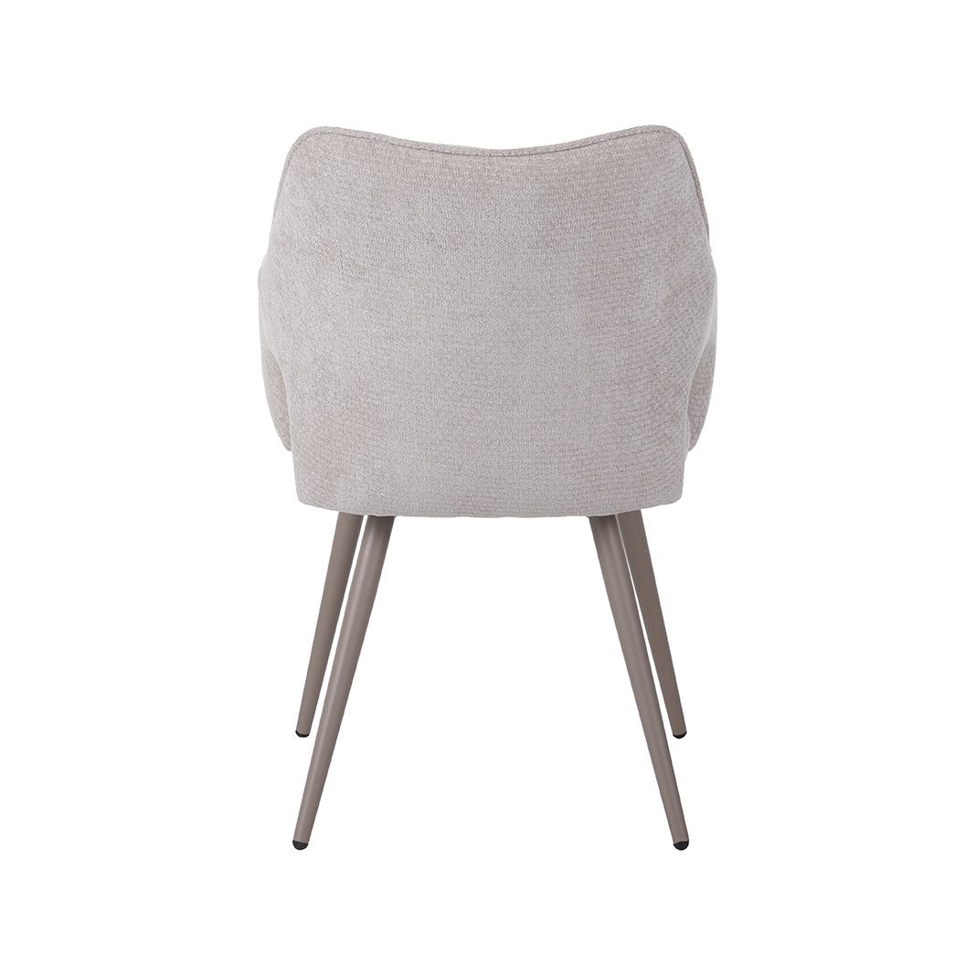 LABEL51 - Eetkamerstoel Stan - Beige - 59x60x81cm - Set van 2