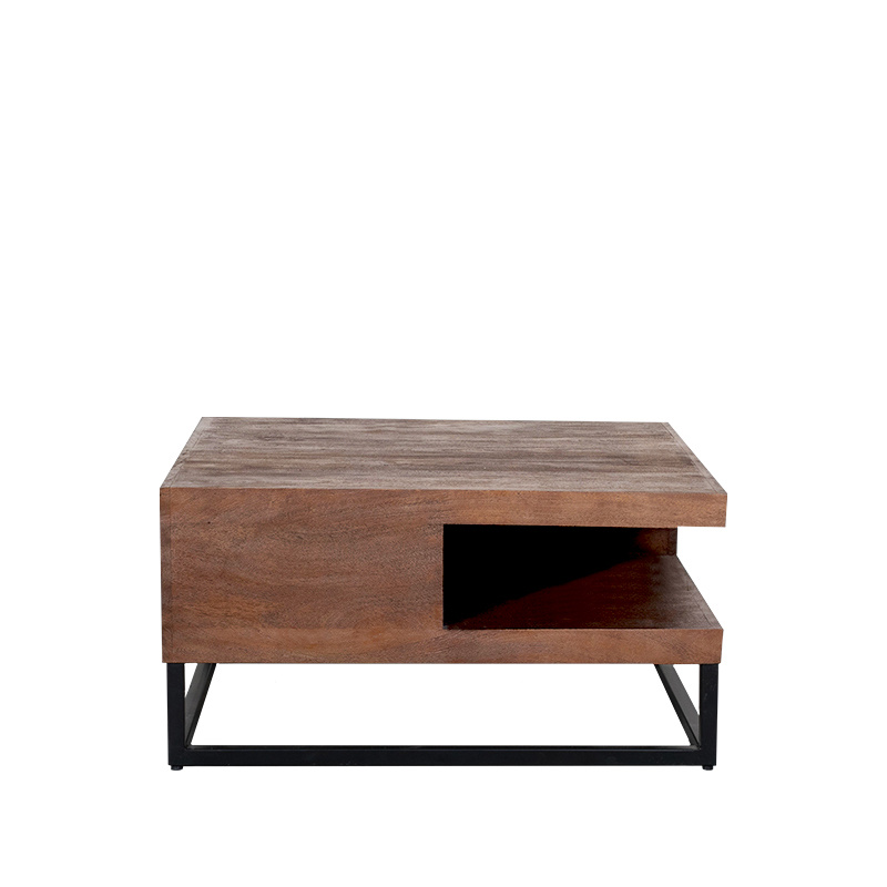 LABEL51 - Salontafel Cube - Bruin - 80x80x40cm